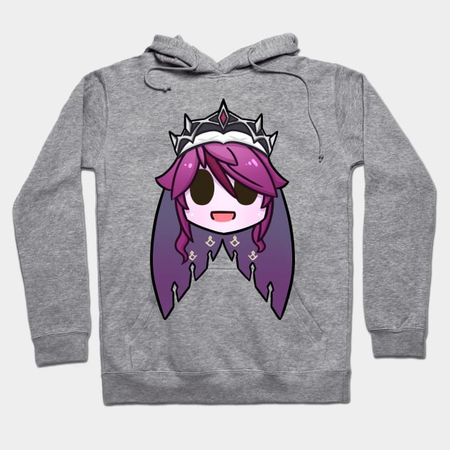 Genshin Impact Rosaria chibi head Hoodie by Oricca